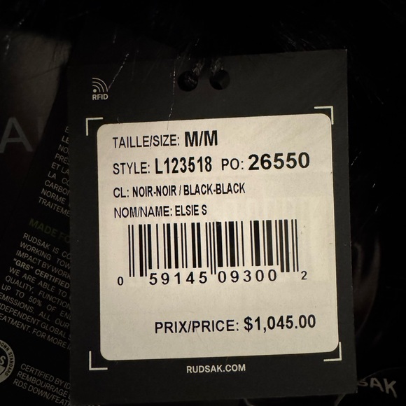 Rudsak Women's Black Puffer Coat - Picture 3 of 11